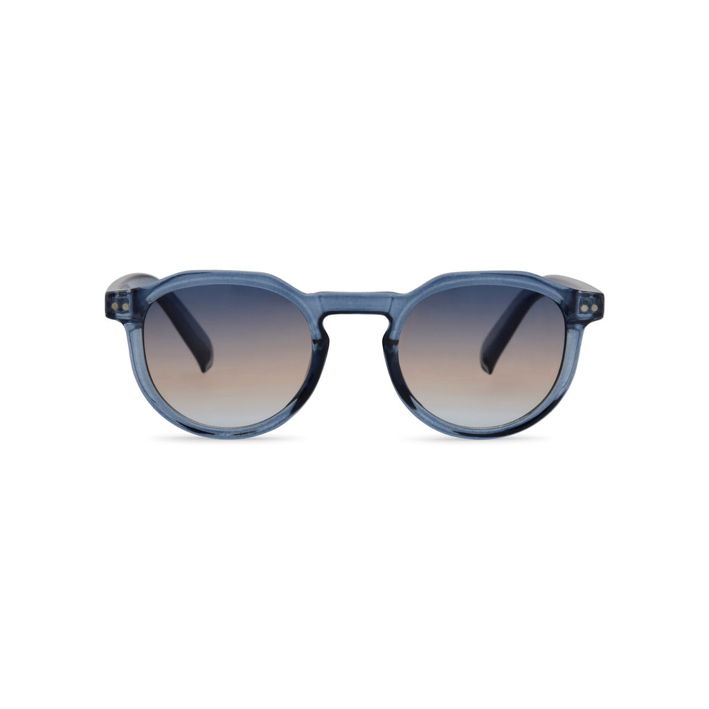 Lunettes de soleil bleu EVA GUILLEE, vue de face