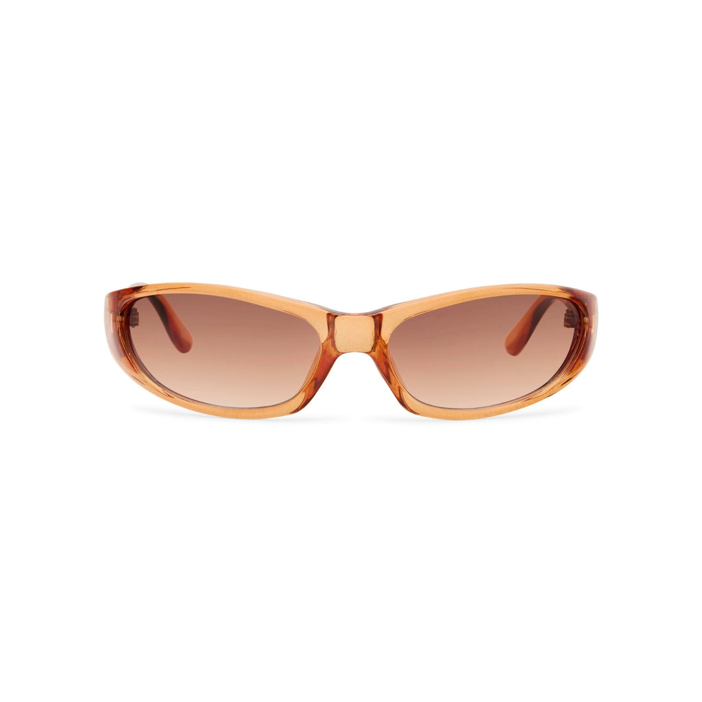 Lunettes de soleil brunes SISI GUILLEE, vue de face